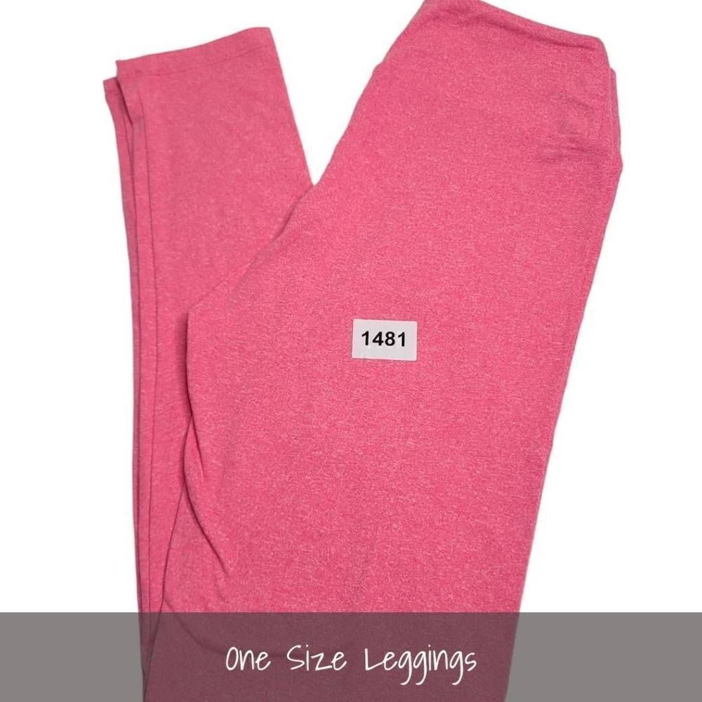 LuLaRoe OS One Size Solid Leggings Heathered NEW